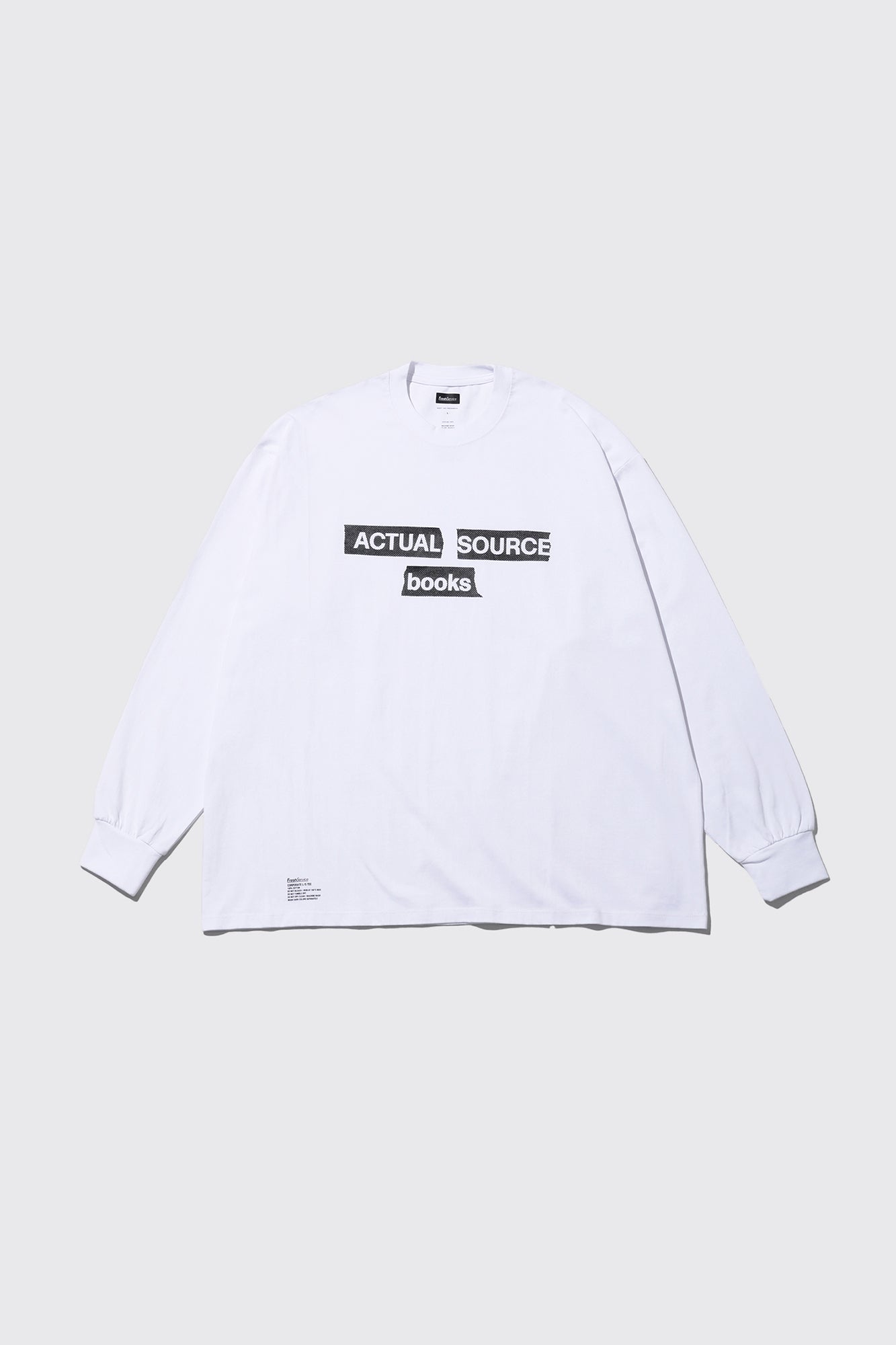 トップス actual source CORPORATE PRINTED L/S TEE Actual Source